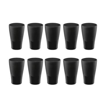 Imagem de Genérico, Copo Preto de Plastico 300ml Resistente BPA Free 10un