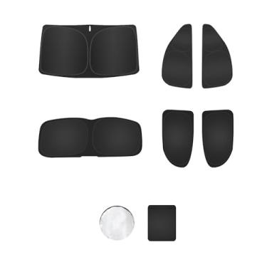 Imagem de 8 peças de persianas para Toyota-Corolla (2019-2025) Acessórios – Cobertura total para janelas laterais, triangular traseiro e para-brisa – Proteção UV e privacidade para acampar, cochilar, relaxar