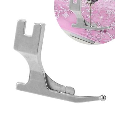 Imagem de Lyreh Calcador, Calcador Anti Enrolamento em Aço Prateado Vestido Noiva com Missangas Acessórios para Máquinas de Costura para JUKI a Maioria das Marcas Máquinas Ponto Fixo Agulha Única