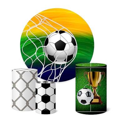 Imagem de Trio Capas Cilindro + Painel 1,50m Futebol (Futebol K1FTB009)