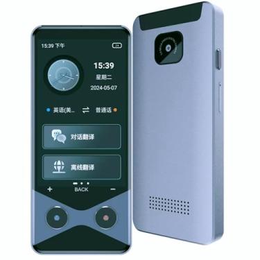 Imagem de Dispositivo tradutor de idiomas sem necessidade de WiFi, tradutor de voz atualizado de 2025 suporta 4G SIM/AI ChatGPT bidirecional em tempo real instantâneo bidirecional 137 tradutor de idiomas