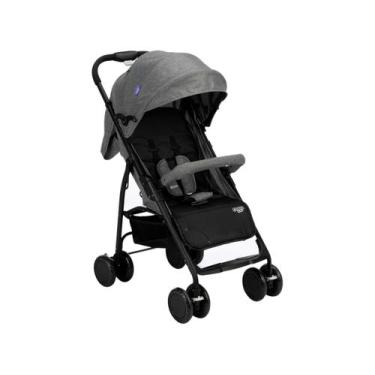 Imagem de Carrinho de Bebê Cosco Kids Bross 4 Rodas 0 a 15kg, Cinza Mescla