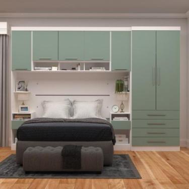 Imagem de Guarda-roupa Modulado Casal 313cm 7 Portas 6 Gavetas Alpes Luciane, Br