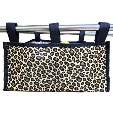 Imagem de YELAIYEHAO Bolsa de armazenamento para andador, bolsa organizadora para cadeira de rodas, 2 tamanhos - Médio 33 x 23 x 15 cm, grande 37 x 24 x 19,5 cm, estampa de leopardo (estampa de leopardo, 33 x