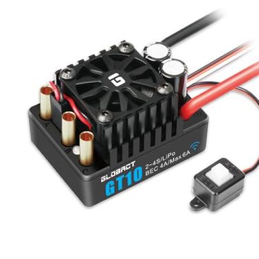 Imagem de GLOBACT GT10 120A Brushless Sensorless ESC Waterproof Built-in Bluetooth Electronic Speed Controller for Traxxas Arrma Big Rock LOSI 1/10 RC Truck Upgrades Parts