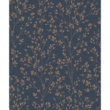 Imagem de Papel de Parede Icon Folhagem Marrom Com Brilho A71404