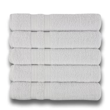 Imagem de Kit 5 Toalhas Super Grossa E Felpuda Macia 80x150cm Beka - Branco Branco