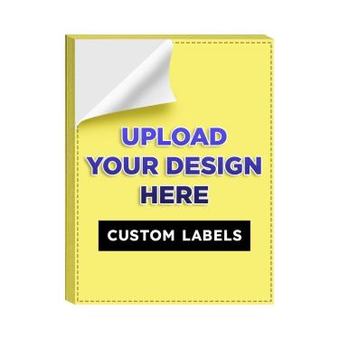 Imagem de Etiquetas: S, impressão superfina, cor de néon brilhante personalizada, 4x6cm