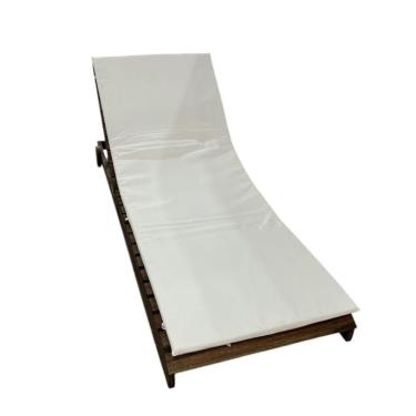 Imagem de Espreguiçadeira Reclinável Com Rodas Natural