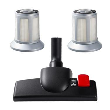 Imagem de Moreffi Acessório de ferramenta de escova de 1 pé e 2 kits de filtro HEPA de substituição para aspirador de pó Bissell Zing Canister Série 2156 2156A 2156E, 1665, 16652, 1665W, Compare com a peça nº