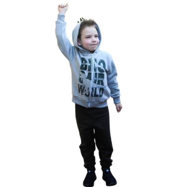 Imagem de CONJUNTO INFANTIL MOLETOM MASCULINO MENINO JUVENIL 3 MESES A 16 ANOS QUENTINHO PARA O FRIO INVERNO-Masculino