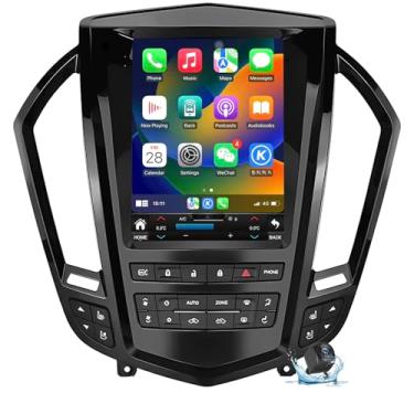 Imagem de HoeeNilsa Rádio estéreo para carro Android 14 para Cadillac SRX 2009-2012, navegação GPS com DSP no painel, reprodutor multimídia, IPS de 9,7 polegadas, tela sensível ao toque integrada, Android