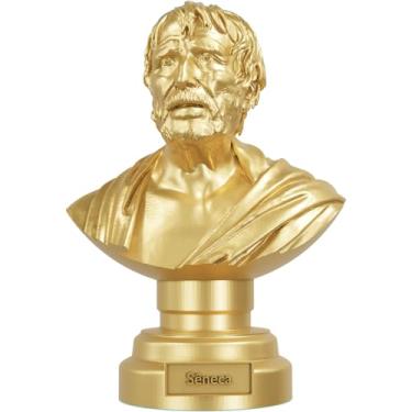 Imagem de Estátua Busto Sêneca - Filósofo Romano (Cor Ouro)