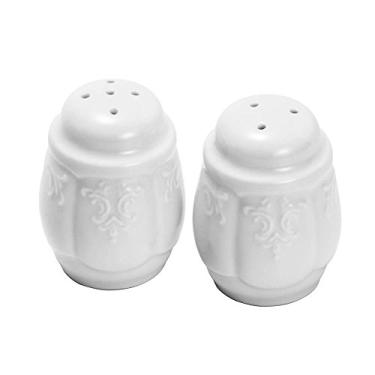 Imagem de Saleiro e Pimenteiro Limoges Didon Branco em Porcelana - Wolff