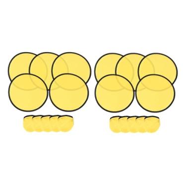 Imagem de Fiocias 10x Ventiladores dobráveis portáteis para decoração de viagens e casamentos, Amarelo