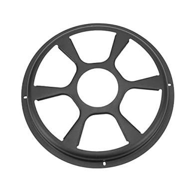 Imagem de Grcfumo Tampa do alto -falante, círculo de grade de malha, acessório de subwoofer preto redondo para carros de áudio home speakers teatro
