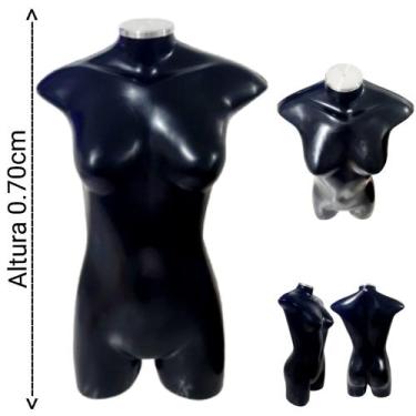 Imagem de Manequim feminino adulto (Meio corpo modelo jó n.36) na cor preto com 