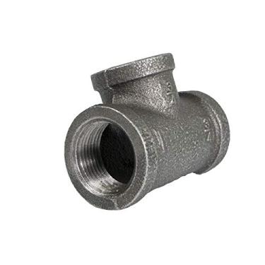 Imagem de Supply Giant CNSU3009 2,5 cm x 1,9 cm x 1,9 cm Camiseta redutora maleável preta com encaixe roscado fêmea