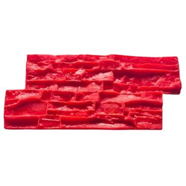 Imagem de Generic Carimbo de concreto, textura de pedra, carimbo de cimento, poliuretano vermelho, textura de concreto realista, impressão de piso para pátios