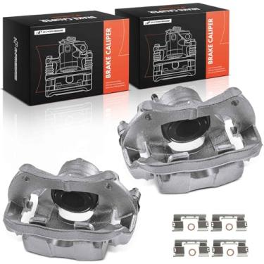 Imagem de A-Premium Pinça de freio com suporte compatível com Buick Encore 2013-2017 Verano Chevrolet Cruze Trax Volt 2011-2017 Conjunto de 2 peças na frente