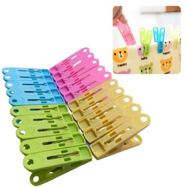 Imagem de Kit 20 Pregadores Roupas Prendedores Varal Coloridos - Bwx