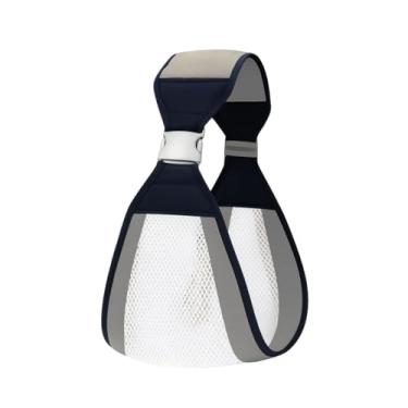 Imagem de Bolsa Canguru para Bebê Ergonômico, Cor Cinza, Tecido Respirável, Alças Ajustáveis, Contato Pele a Pele, Reforçado