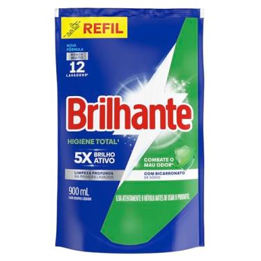 Imagem de Lava Roupas Líquido Brilhante Higiene Total 900ml Refil