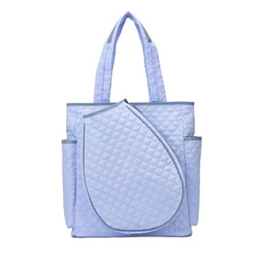 Imagem de predolo Bolsa para Raquetes de Tênis, Fácil de Organizar, Portátil, Grande Capacidade, Mochila Esportiva para Raquetes, Mochila de Pickleball para Academia, I, Azul
