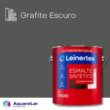 Imagem de Esmalte Sintético Leinertex Fosco 3,6L, GRAFITE ESCURO, 3,6L