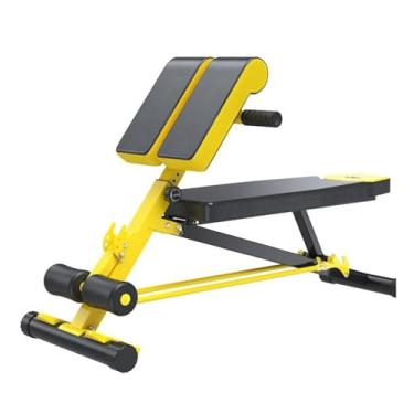 Imagem de Banco de academia ajustável com hiperextensão, equipamento de treino de abdômen, equipamento de exercício, cadeira romana, banco de ginástica para academia em casa, cargas de 250 kg, equipamentos de