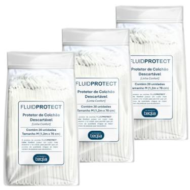Imagem de Protetor De Colchão Descartável FLUID PROTECT Confort - 60 Unidades (1,2m X 70cm)