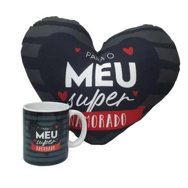 Imagem de Dia dos Namorados Presente Para Namorado Caneca e Almofada - Sude, Kit