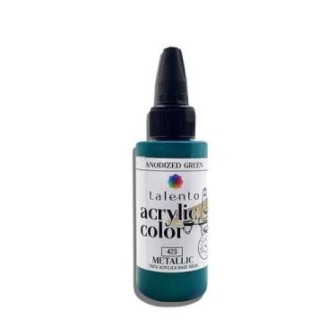 Imagem de Tinta Acrylic Color 30ml Metallic 0423-anodized Green - TALENTO
