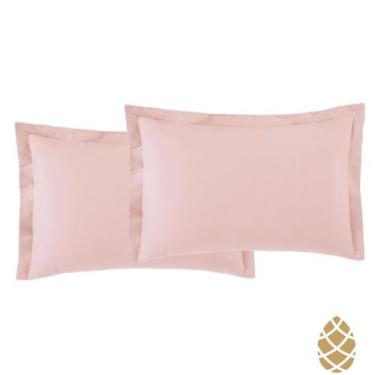 Imagem de Kit 2 Fronhas Toque Acetinado 50x70 Altenburg Rosa Lunar