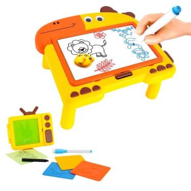 Imagem de Quadro 2 Em 1 Divertido Para Desenhar Lousa Giz Apagador 32 x 30cm Ori