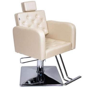 Imagem de  Cadeira Tokyo Fixa Hidráulica Base Quadrado Bege - Moveis e companhia