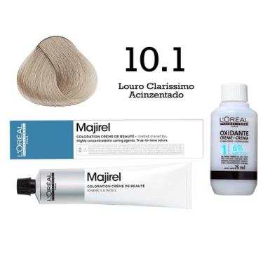 Imagem de Coloração Majirel 10.1 Louro Claríssimo Acinzentado + Emulsão Oxi 20 V
