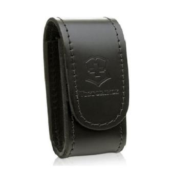 Imagem de Bainha de cinto em Couro Preta para canivetes Victorinox tamanho M