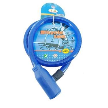 Imagem de Cadeado de Bicicleta Sortido Colorido Com Chave de Aço - Aliança