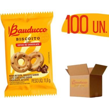 Imagem de Biscoito Bauducco 11,8g Sabor Gotas de Chocolate  - 100 unidades