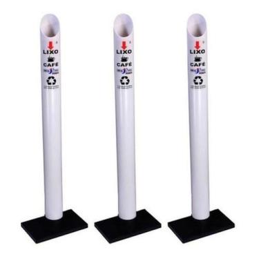 Imagem de Kit 3 Lixeira De Copo Descartavel Coletora Tubo Café 50Ml - JSN