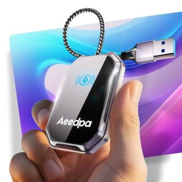 Imagem de Aeedpa Adaptador automático Android sem fio – Dongle Plug & Play WiFi de 5 GHz para carros com fio de fábrica, conexão instantânea para Android 10+, ligações automáticas em 10s, amplo compatível com