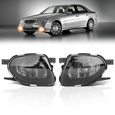 Imagem de TangMiGe Faróis de neblina para Mercedes Benz E280 E300 E320 E350 E500 E550 E55 AMG Todas as configurações, W211/S211, 2003-2009, substituição de lâmpadas de neblina, 1 par, lente fumê