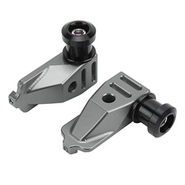 Imagem de aqxreight Motocicleta Eixo Traseiro Blocos de Corrente Ajustador de Alumínio Substituição de Liga de Alumínio para CB500F CB500X CBR500R 2013-2016GRAY Maravilhosos Eixos Traseiros Blocksmotorcycle