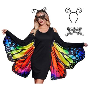 Imagem de Roupa de Halloween adulto neon com faixa de cabeça flexível máscara de renda festa cosplay fantasia GG