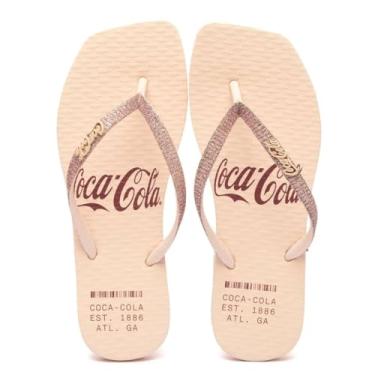 Imagem de Chinelo Coca Cola Alma Square Feminino Rosa