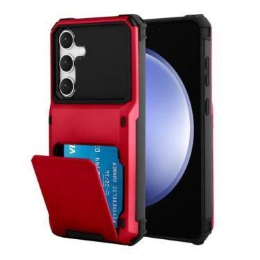 Imagem de Capa tipo carteira Marphe para Samsung Galaxy S23 FE com compartimento