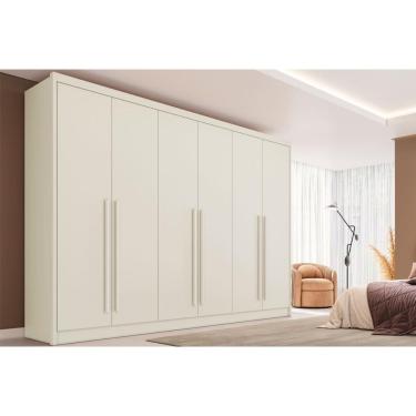 Imagem de Guarda Roupa Casal 6 Portas E 6 Gavetas Valencia Off White - Europa
