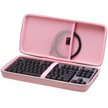 Imagem de XANAD Capa rígida para teclado Logitech G915 TKL, G PRO, G PRO X TKL 80% teclado de computador com 87 teclas - rosa