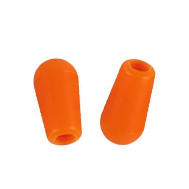 Imagem de DIAO79NI #8/32 Pontas de interruptor de alternância de 3 vias para guitarra, botões LP, compatíveis com Gibson Les Paul/SG com interruptor seletor de captador estilo Switchcraft, laranja (conjunto de